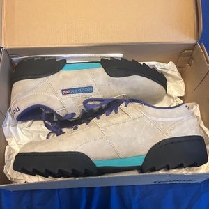 Reebok size 11 grey and purple
